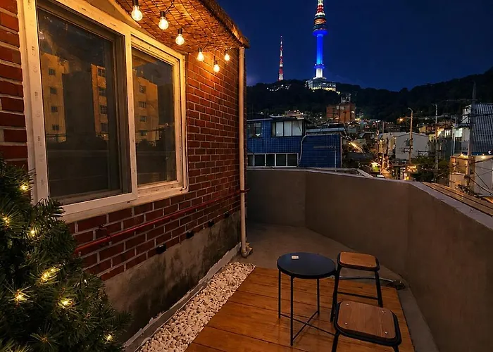 Haebangchon402 Rooftop House Namsan View Itaewon Appart hôtel 4*