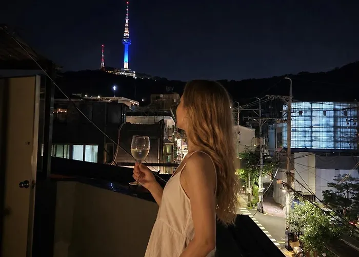 Appart hôtel Haebangchon402 Rooftop House Namsan View Itaewon Séoul